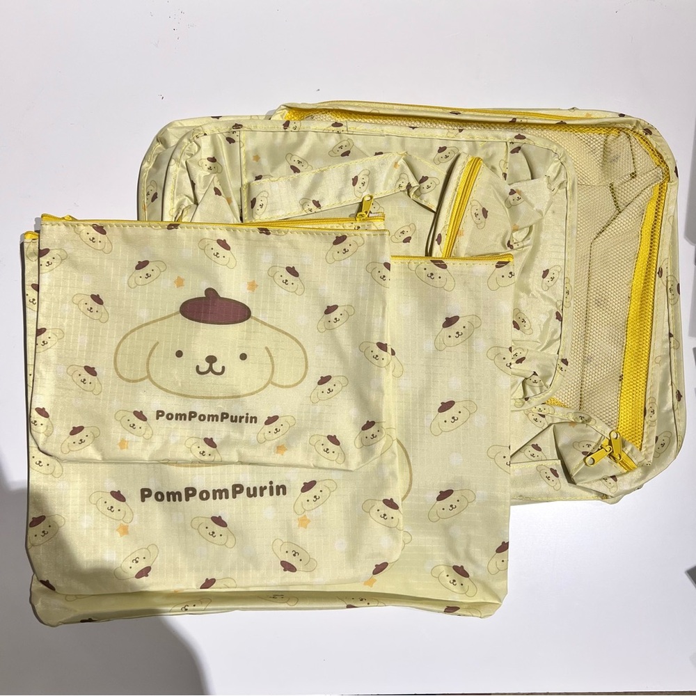 New Unused PomPomPurin Travel Organizer Storage Set